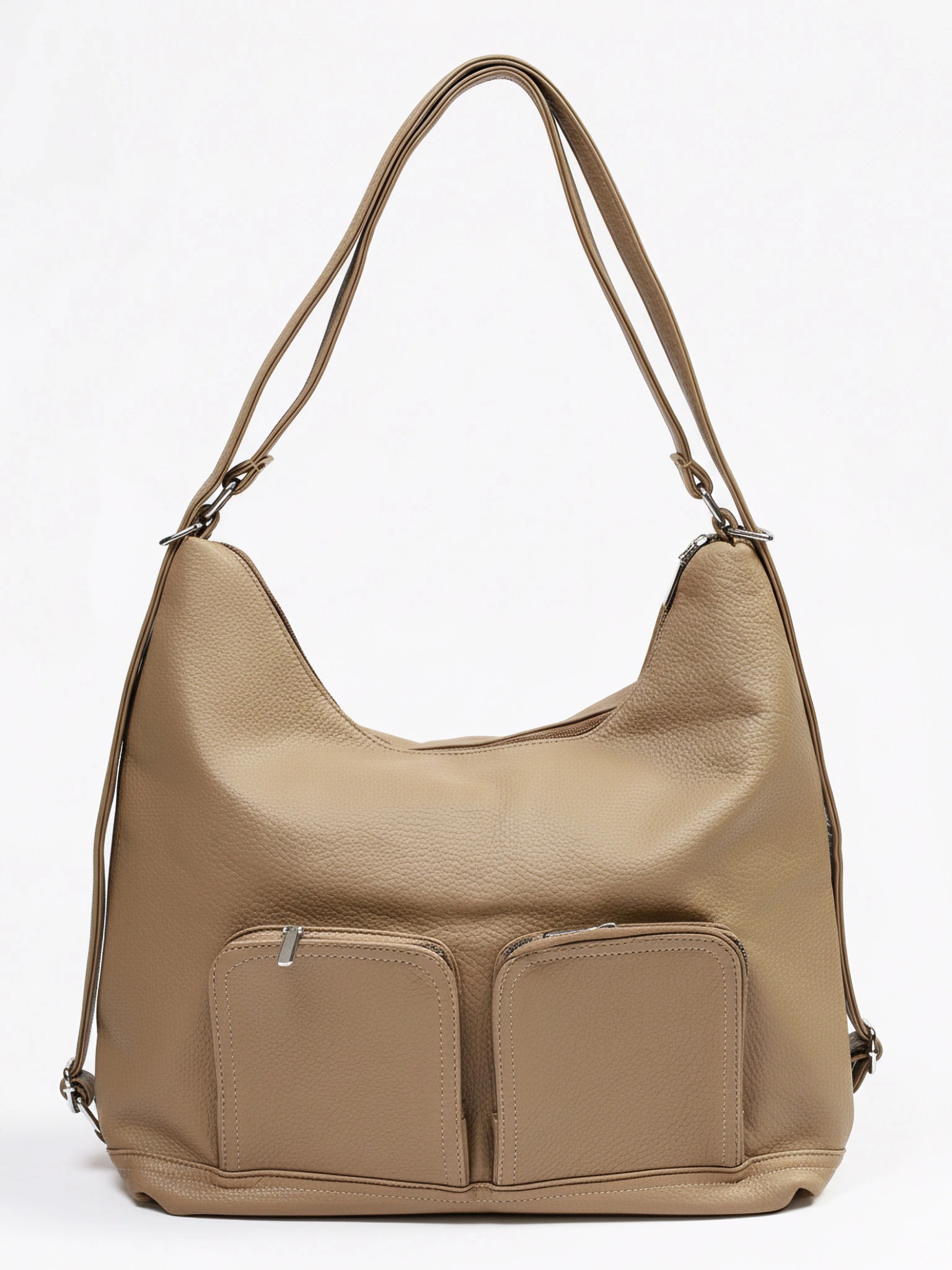 Сумка-шоппер  с регулируемыми ручками и накладными карманами в ассортименте